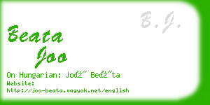 beata joo business card